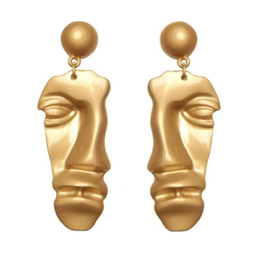 Boogzel Apparel Artsy Face Vintage Aesthetic Earrings