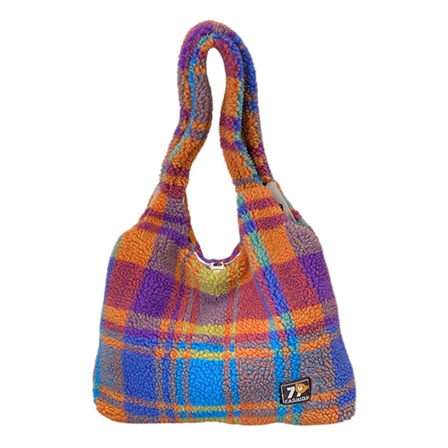 Boogzel Apparel Autumn Feels Plaid Tote Bag