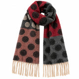 Boogzel Apparel Autumn Feels Polka Dot Fringe Scarf, view 3