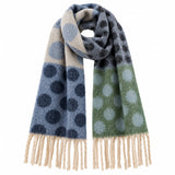 Boogzel Apparel Autumn Feels Polka Dot Fringe Scarf, view 5