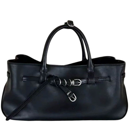 Boogzel Apparel Avenue Montaigne Structured Belted Tote Bag
