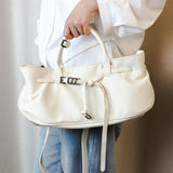 Boogzel Apparel Avenue Montaigne Structured Belted Tote Bag, view 6