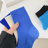 Boogzel Apparel Baby Blue Ribbed Socks, view 3