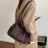 Boogzel Apparel Back to Class Plaid Shoulder Bag, view 5