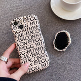 Boogzel Apparel Bacon Egg iPhone Case, view 3