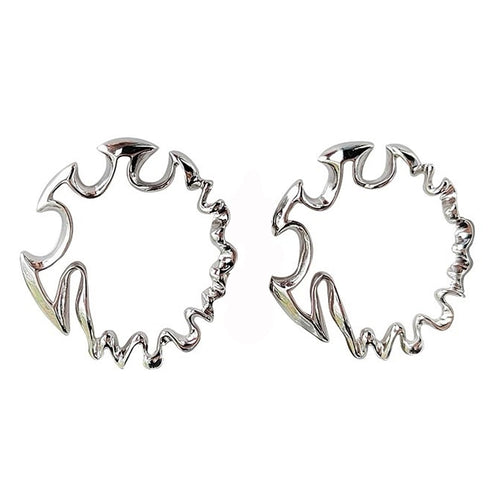 Boogzel Apparel Bad Manners Abstract Earrings