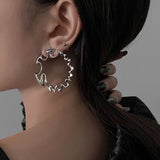 Boogzel Apparel Bad Manners Abstract Earrings, view 3