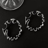 Boogzel Apparel Bad Manners Abstract Earrings, view 4