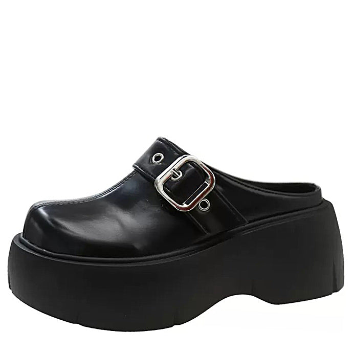 Boogzel Apparel Bad Manners Chunky Platform Mules