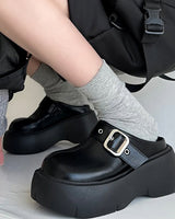 Boogzel Apparel Bad Manners Chunky Platform Mules, view 2