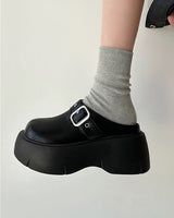 Boogzel Apparel Bad Manners Chunky Platform Mules, view 3