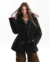 Boogzel Apparel Bad Reputation Fur Trim Parka, view 3