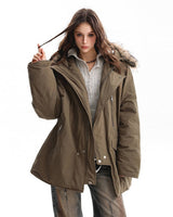 Boogzel Apparel Bad Reputation Fur Trim Parka, view 6