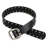 Boogzel Apparel Bad Reputation Wide Studded Belt, view 2