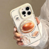 Boogzel Apparel Bagel Aesthetic iPhone Case, view 3