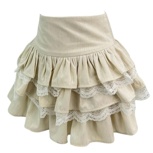 Boogzel Apparel Ballerina Core Ruffled Lace Skirt