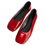 Boogzel Apparel Ballet Bae Square Toe Flats, view 2