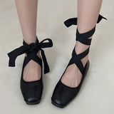 Boogzel Apparel Ballet Class Cross-Strap Flats, view 6