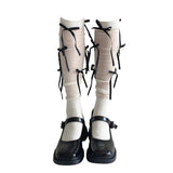 Boogzel Apparel Ballet Core Bow High Socks, view 2