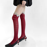 Boogzel Apparel Ballet Core Ruffle Knee Socks, view 4