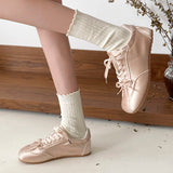 Boogzel Apparel Balletcore Aesthetic Bow Sneakers, view 4
