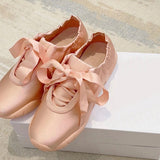 Boogzel Apparel Balletcore Aesthetic Satin Bow Sneakers, view 4