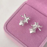 Boogzel Apparel Balletcore Aesthetic Stud Earrings, view 2