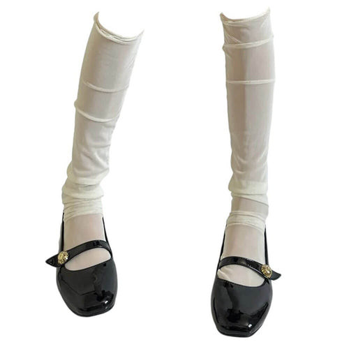 Boogzel Apparel Balletcore Mesh Knee Socks