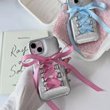 Boogzel Apparel Balletcore Ribbon Lace Up iPhone Case, view 5
