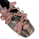 Boogzel Apparel Balletcore Ribbon-Laced Flats, view 5