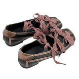 Boogzel Apparel Balletcore Ribbon-Laced Flats, view 6