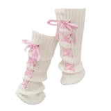 Boogzel Apparel Balletcore Ribbon Leg Warmers, view 2