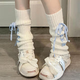 Boogzel Apparel Balletcore Ribbon Leg Warmers, view 6