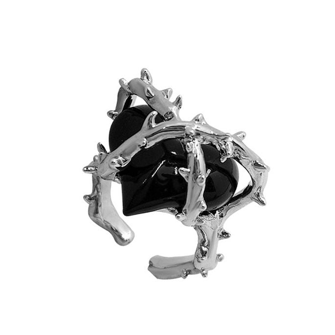 Boogzel Apparel Barb Wide Heart Ring
