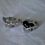 Boogzel Apparel Barb Wide Heart Ring, view 2