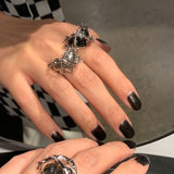 Boogzel Apparel Barb Wide Heart Ring, view 3