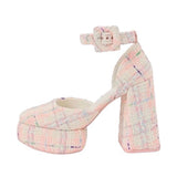Boogzel Apparel Barbiecore Platform Heels, view 3