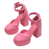 Boogzel Apparel Barbiecore Platform Heels, view 4