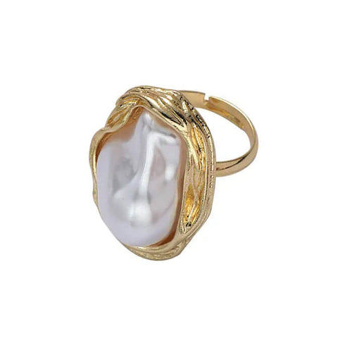 Boogzel Apparel Baroque Aesthetic Pearl Ring