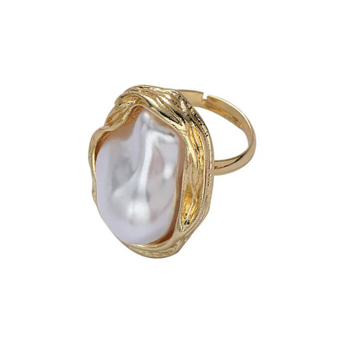 Boogzel Apparel Baroque Aesthetic Pearl Ring