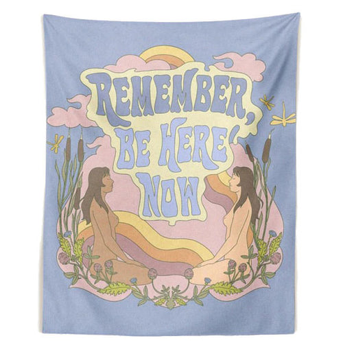 Boogzel Apparel Be Here Now Indie Room Tapestry