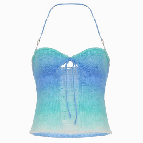 Boogzel Apparel Beach Girl Gradient Knit Halter Top
