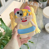 Boogzel Apparel Beach Girl with Braids iPhone Case, view 2