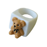 Boogzel Apparel Bear Chunky Ring, view 2