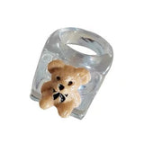 Boogzel Apparel Bear Chunky Ring, view 3