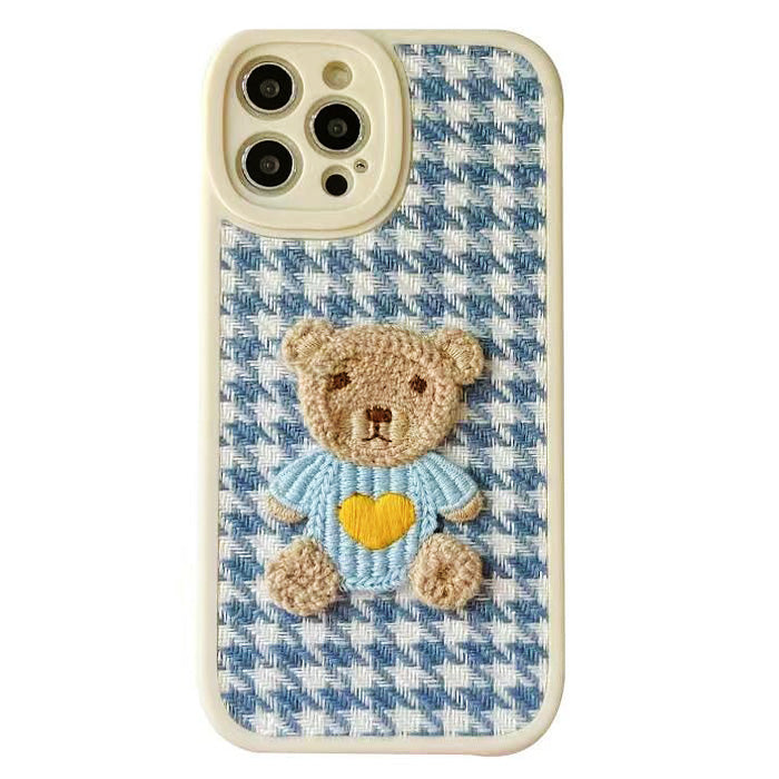 Boogzel Apparel Bear Embroidered iPhone Case