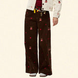 Boogzel Apparel Bear Embroidery Cord Pants, view 6