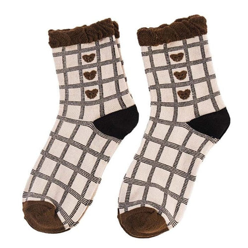Boogzel Apparel Bear Plaid Socks