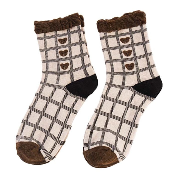 Boogzel Apparel Bear Plaid Socks