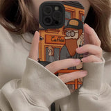 Boogzel Apparel Bearded Man With Dog IPhone Case, view 2